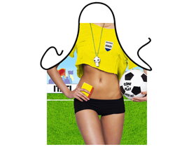 Apron for women who love football