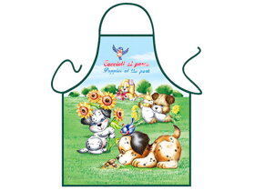 Kids Apron Puppies in the Park