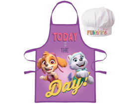 Purple Kids Apron Paw Patrol with Chef Hat