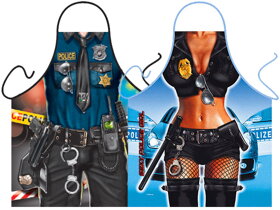 Police Officer and Female Police Officer Aprons