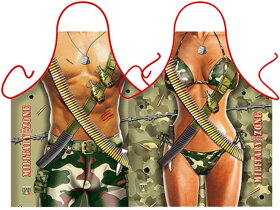 Soldier and Female Soldier Aprons