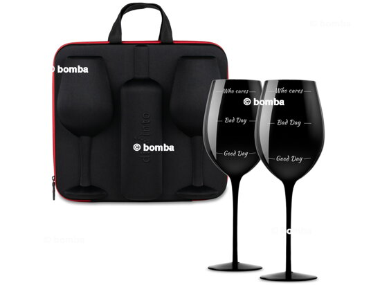 Who Cares Black Wine Gift Set