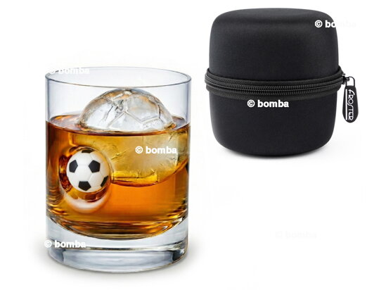 Football Whisky Glass with Ball in Glass