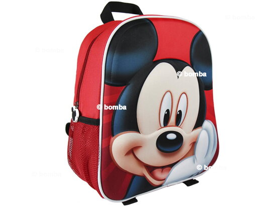 Red 3D Kids Backpack Mickey Mouse