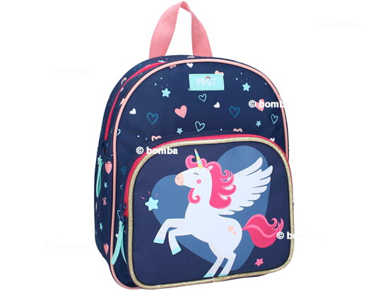Blue Kids Backpack Unicorn Stay Silly