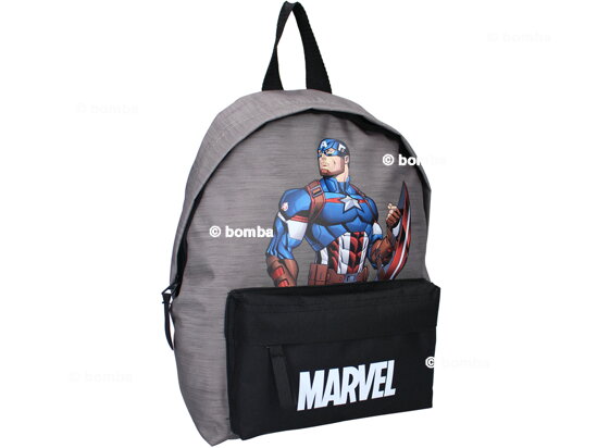 Gray Marvel Captain America Backpack