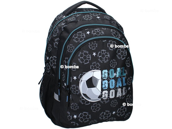 Large Black Backpack Football