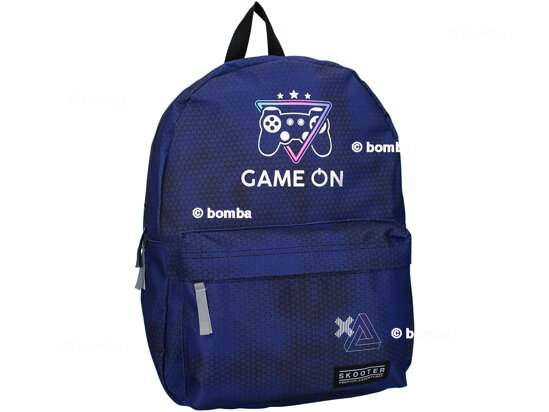 Skooter Game On Blue Backpack