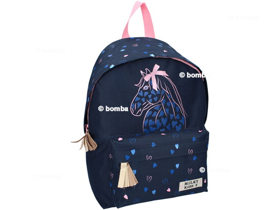 Blue Milky Kiss Backpack with Horse