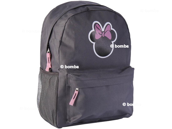 Grey Girls Backpack Minnie Mouse
