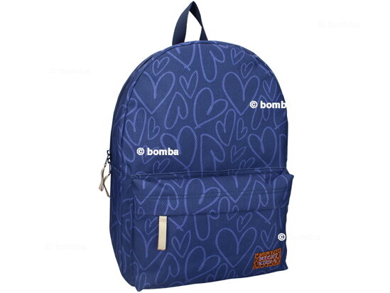 Blue Milky Kiss Hearts Backpack Blue Milky Kiss Hearts Backpack