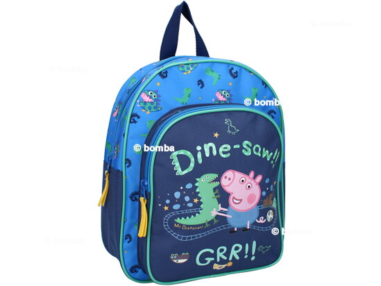 Blue Kids Backpack Peppa Pig Play With George