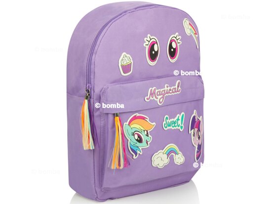 Purple Kids Backpack My Little Pony with Stickers
