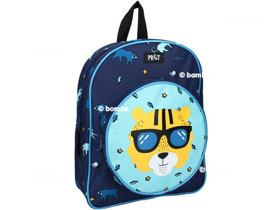 Blue Kids Backpack Tiger