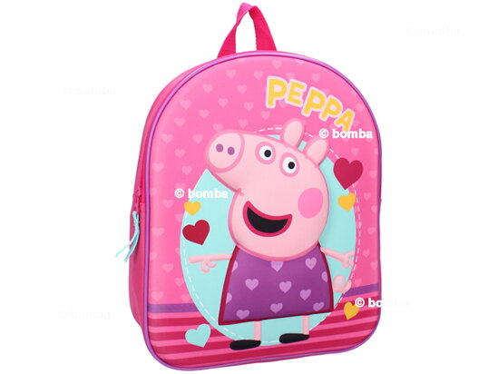 Peppa Pig 3D Children’s Backpack with Hearts