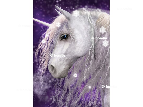 Kids Blanket White Unicorn
