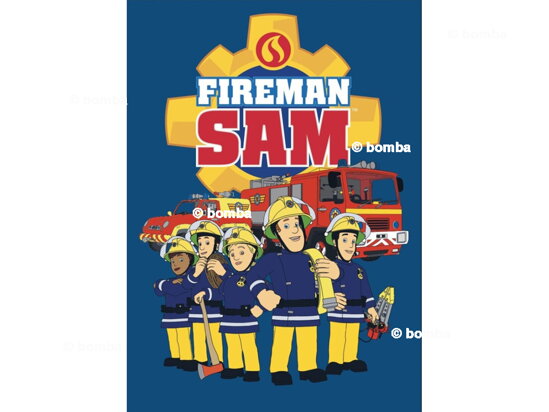 Blue Kids Blanket Fireman Sam