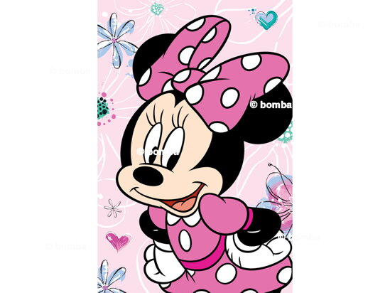 Kids Blanket Minnie Mouse Flowers