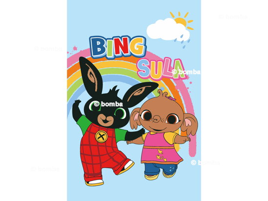 Blue Kids Blanket Bing and Sula