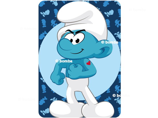 Blue Kids Blanket Smurf