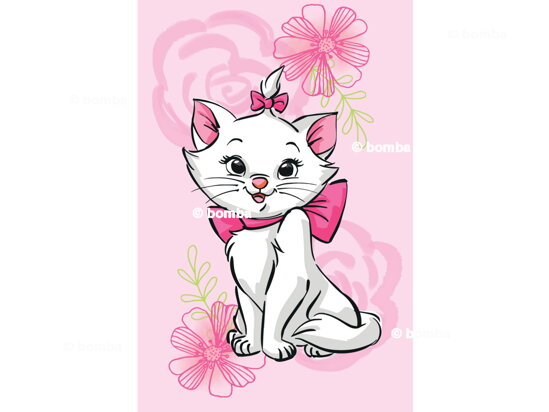 Kids Blanket Marie Pink Flower