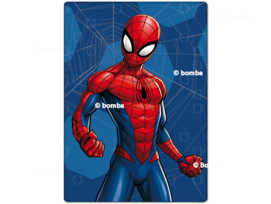 Blue Kids Blanket Spiderman