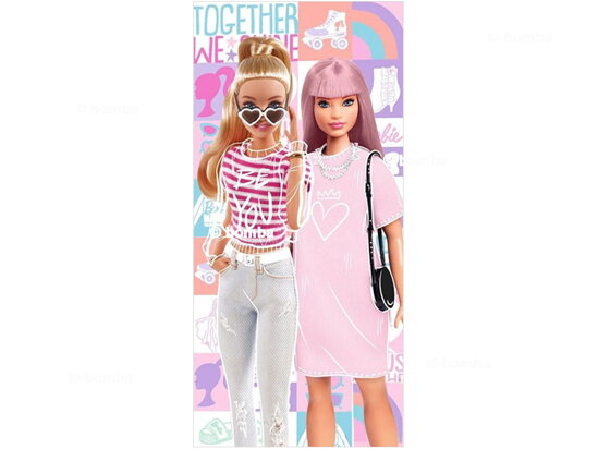 Kids Beach Towel Barbie Together