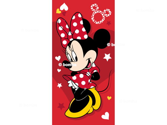 Kids Beach Towel Minnie Mouse Pretty in Red