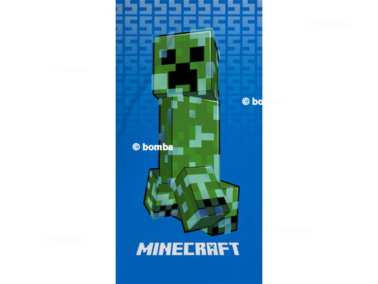 Minecraft Blue Kids Beach Towel