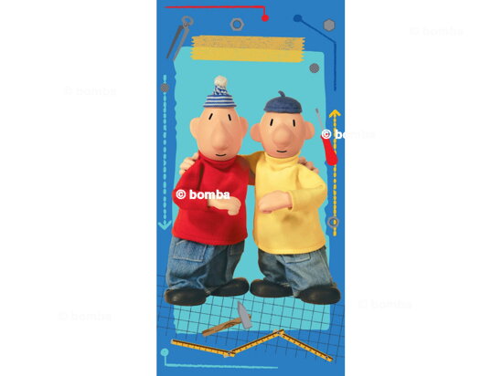 Blue Beach Towel Pat and Mat