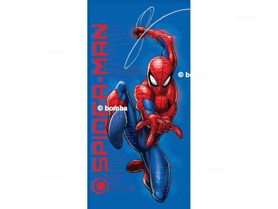 Blue Beach Towel Spiderman