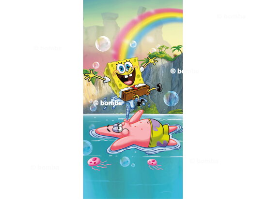 Beach Towel SpongeBob Tropical Duo