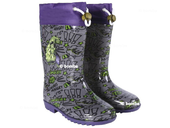 Avengers Hulk Kids Rubber Boots - Size 26