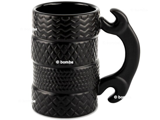 Tyre Shaped Mug with Wrench Handle