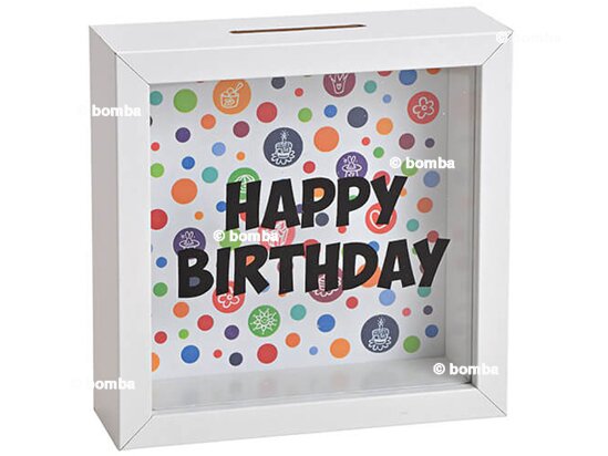 Wooden Money Box for Birthday Celebrant