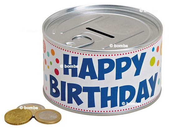 Metal Birthday Money Box