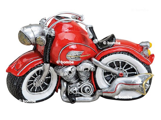 Red Motorcycle Money Box