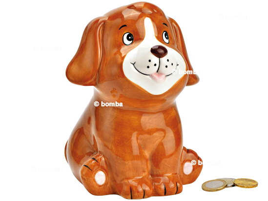Ceramic Puppy Money Bank