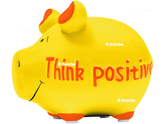 Ceramic Think Positive Money Box