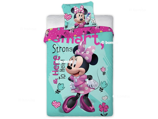 Minnie Mouse Hearts and Flowers Bedding Set
