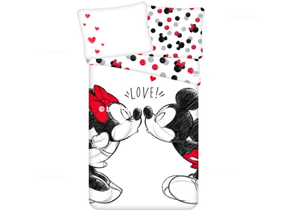 Minnie and Mickey Love Bedding Set
