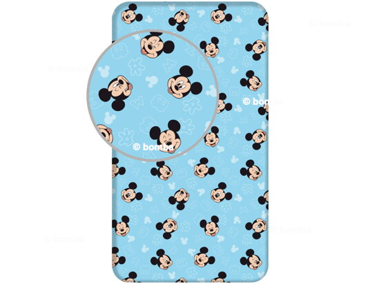 Blue Mickey Mouse Fitted Sheet for Kids