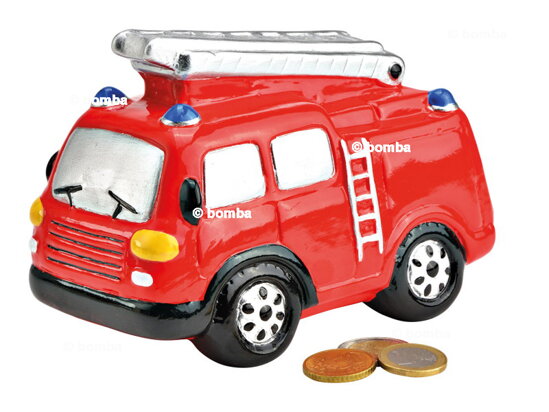 Ceramic Fire Truck Money Box