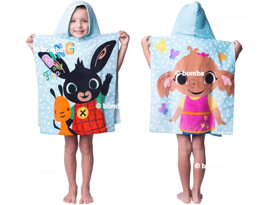 Blue Kids Poncho Bing