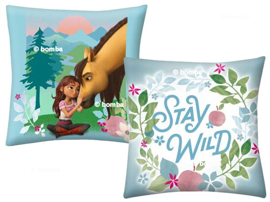 Kids Spirit Riding Free Stay Wild Pillow