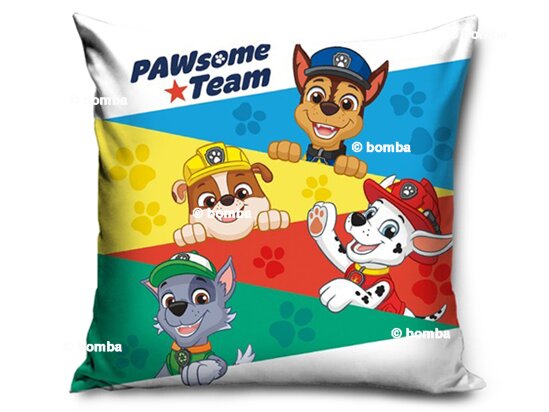 Colorful Kids Paw Patrol Team Pillow