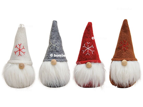 Mix of Small Christmas Gnomes - 4 pcs