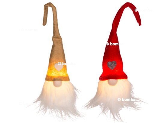 Small Christmas Gnome with LED Light II