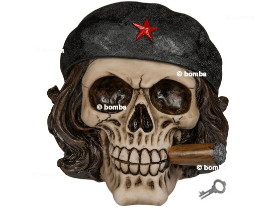 Skull with Military Cap Money Box