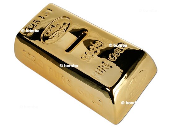 Gold Bar Money Box